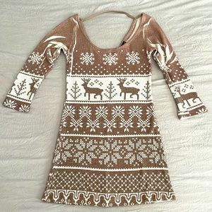 Christmas sweater dress top